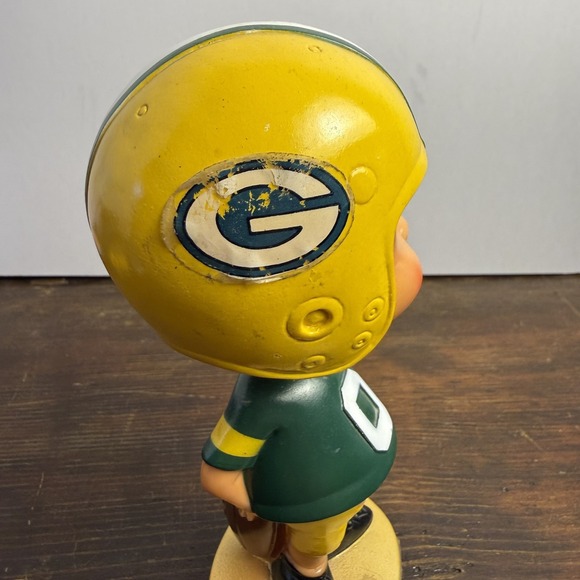 Sports Specialties 1975 Bobblehead Green Bay Packers NFL Football Nodder Vintage - Picture 15 of 16